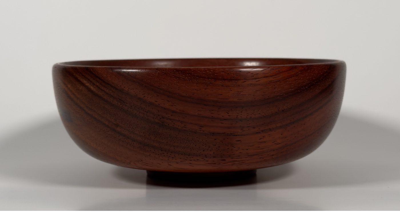 Bubinga wood bowl