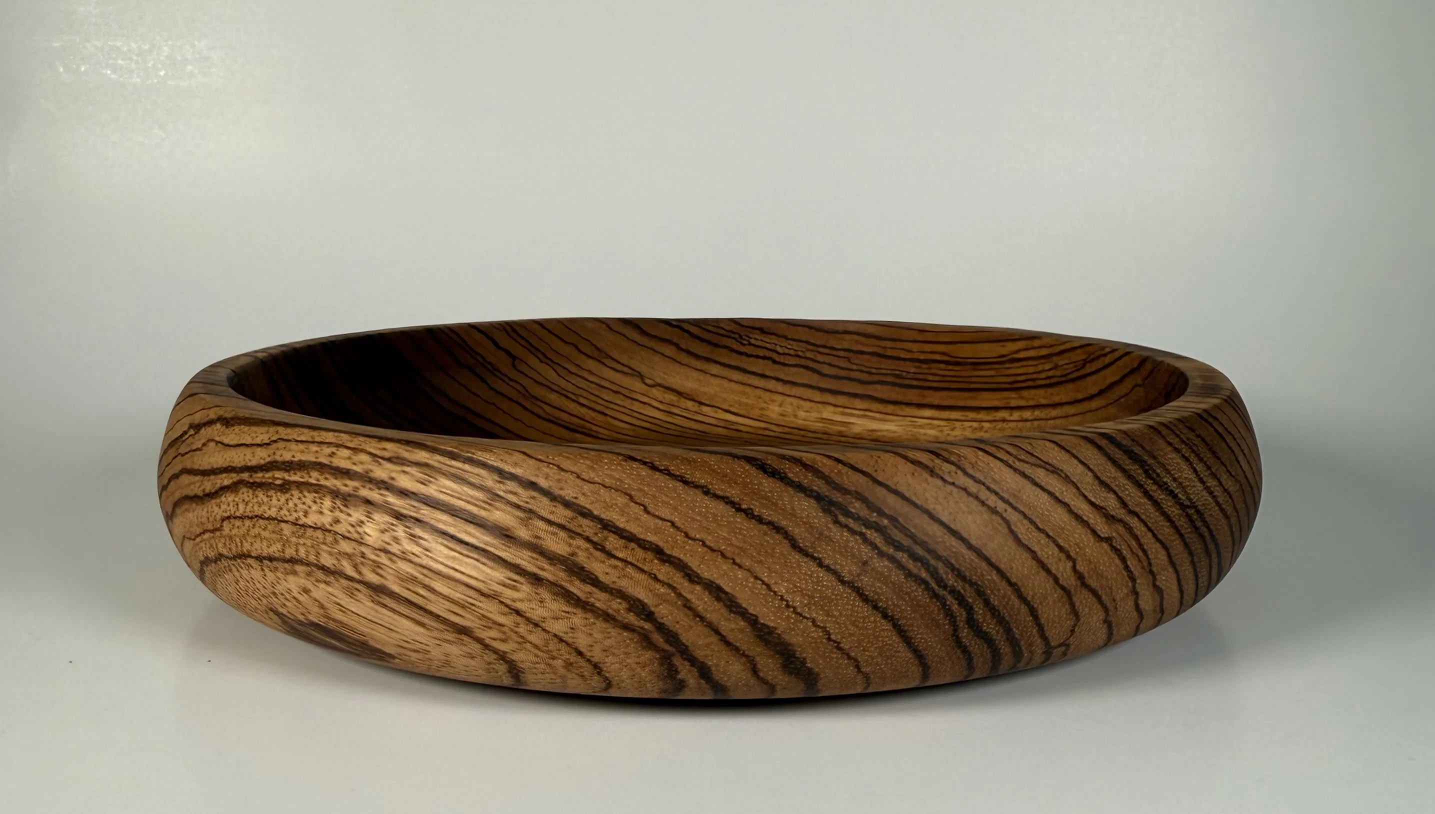 Zebrawood bowl, in a private collection